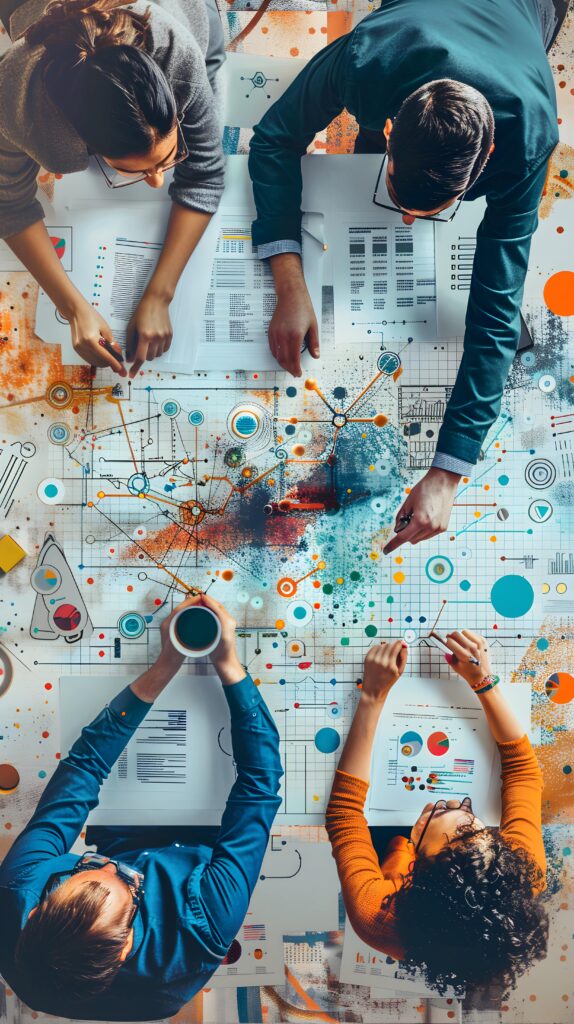 digital art print peoples hands their heads min